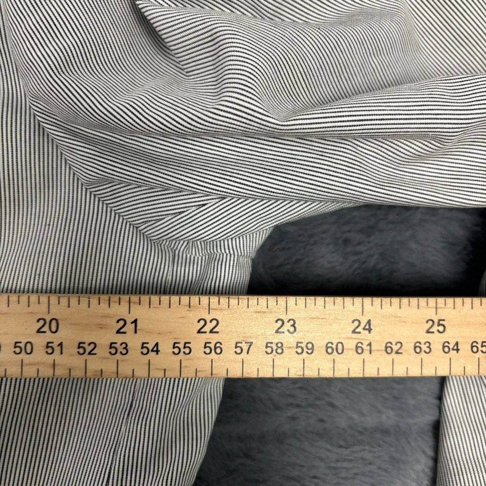 Alan Flusser Mens Seersucker Blazer Charcoal Stripe Cotton Sport Coat 16100 L